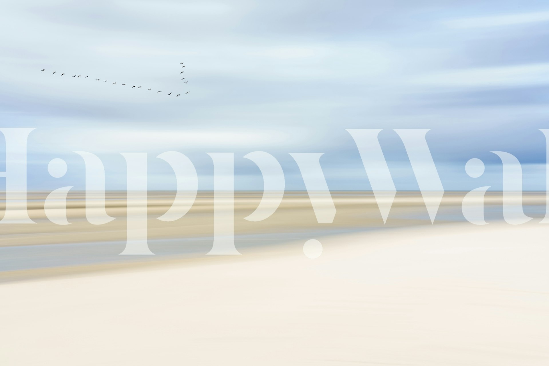 Tapetti, jossa on rauhoittava merinäköala