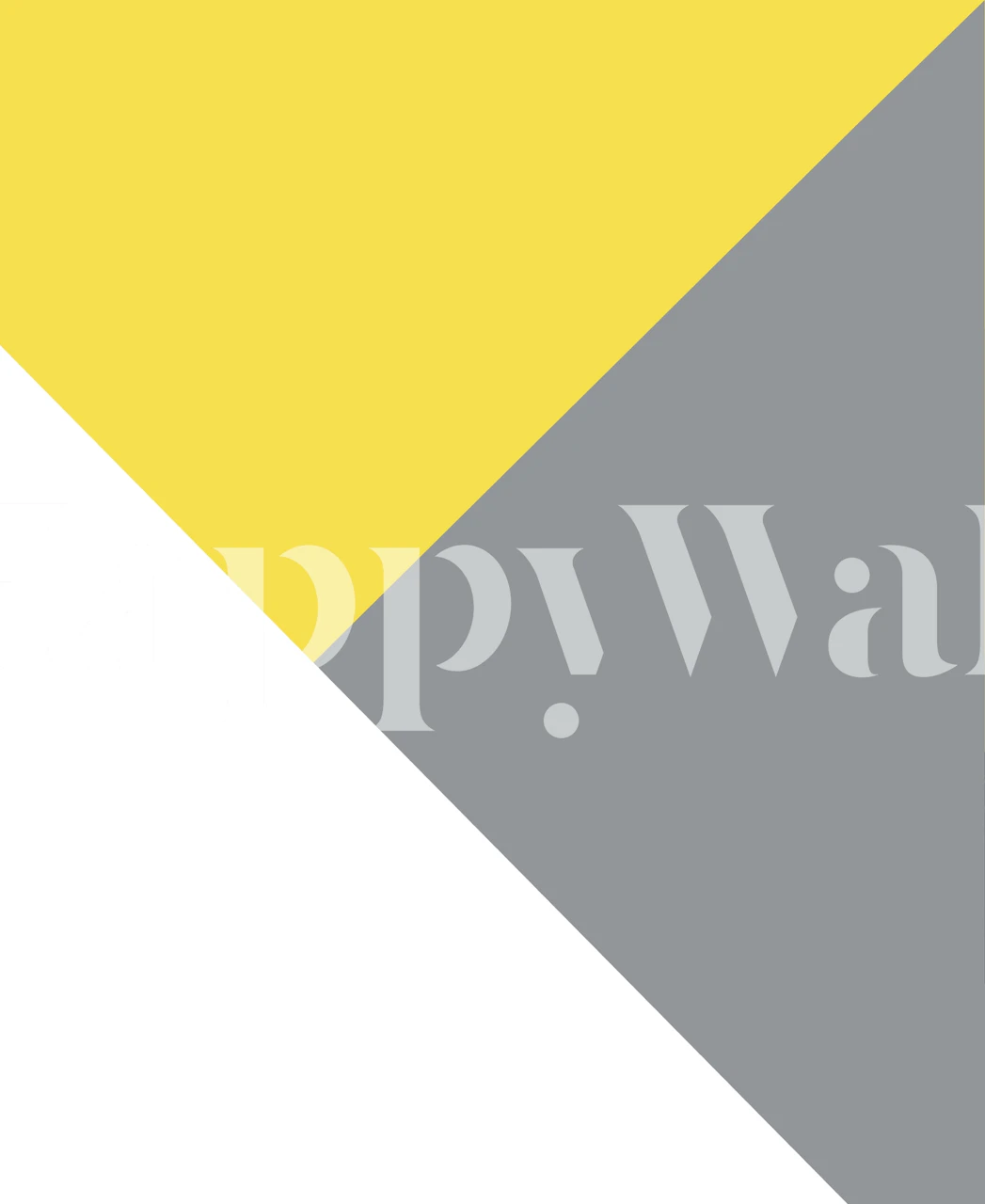 Geometric shapes in gray, yellow, and white wallpaper