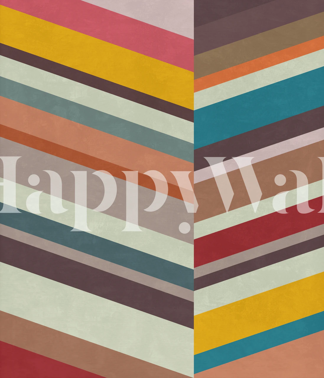 Fargerik abstrakt tapet i et rommiljø