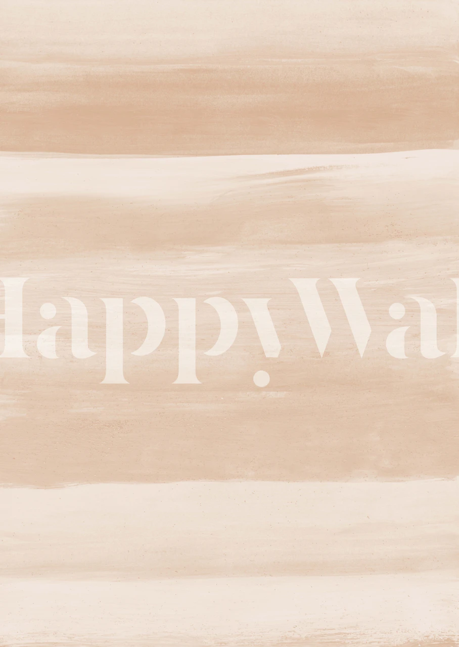 Warm Beige Watercolor behang in een kamer