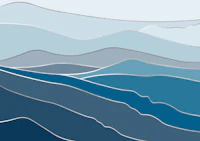 Landscape Blue And Silver tapete