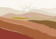 Landscape Brown And Gold