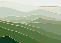 Landscape Green And Gold tapete