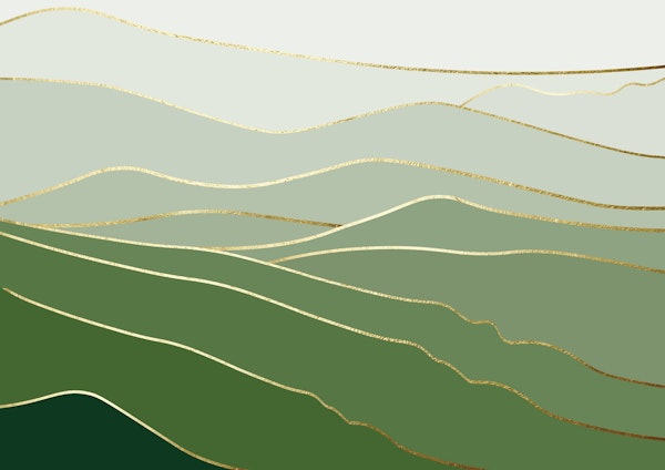 Landscape Green And Gold