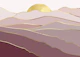 Landscape Pink And Gold
