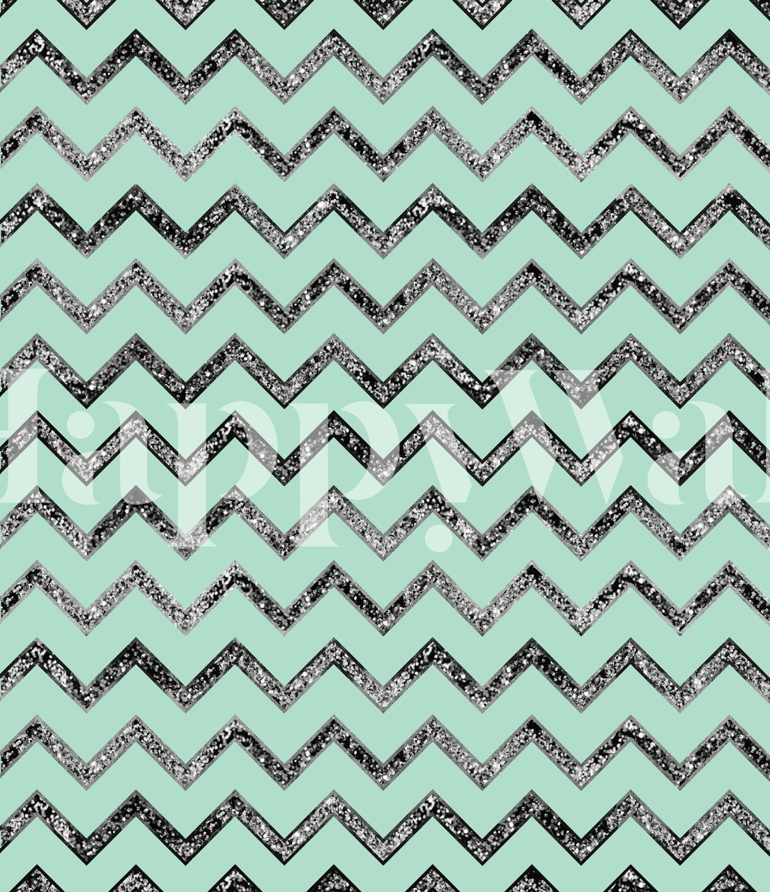 Chevron Glitter Glam 7 wallpaper in a room