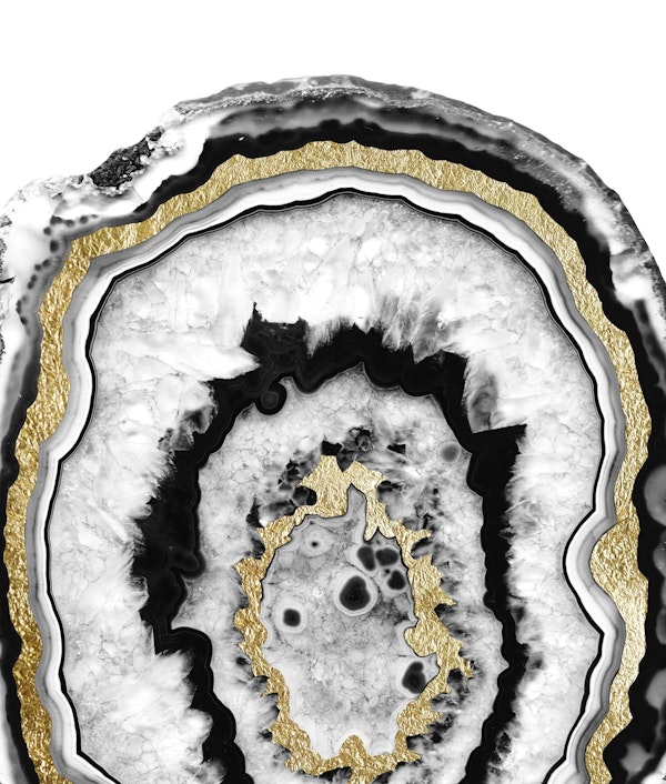 Gray Black White Gold Foil 1