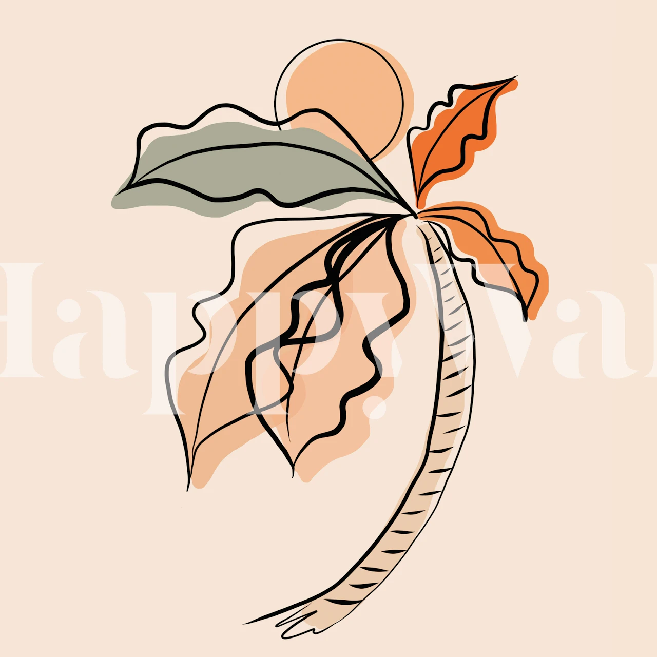 Island dreaming wallpaper in a room