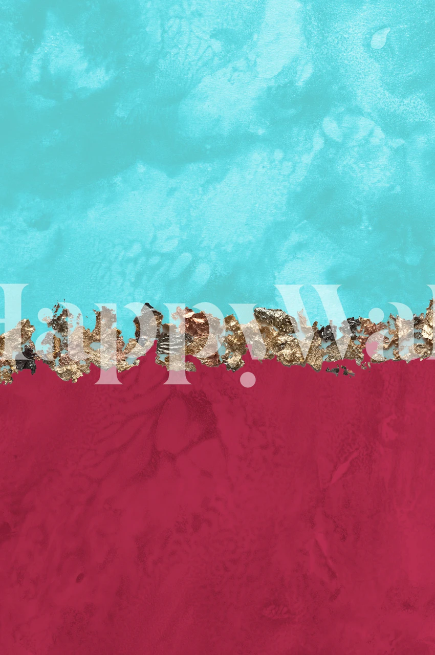 Day Night Abstract Gold 4 wallpaper in a room