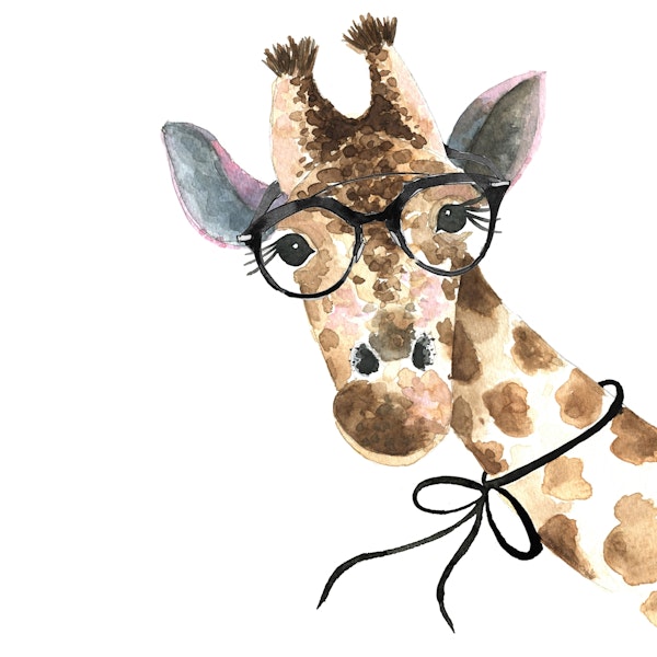 Giraffe with Glasses