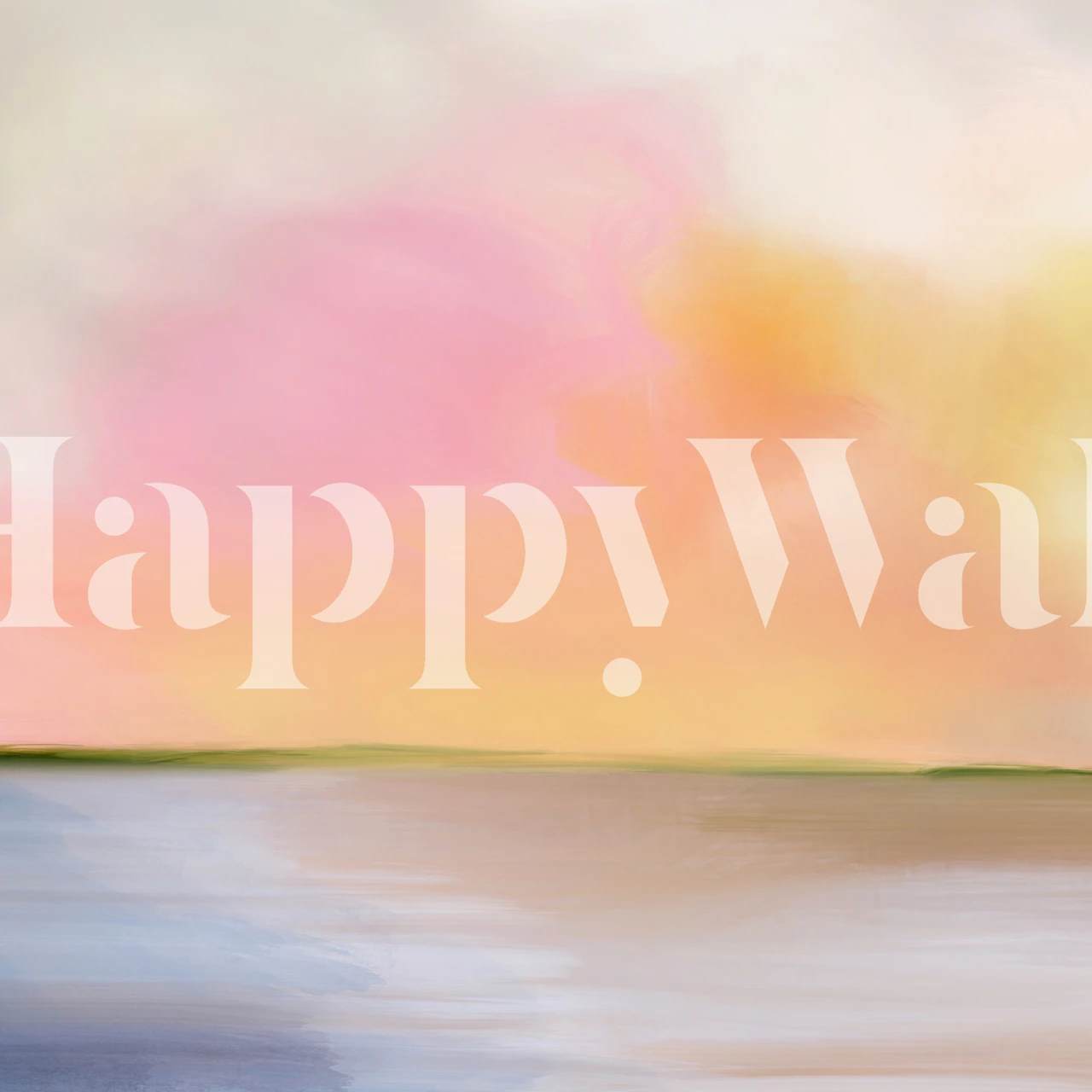 Candy Beach wallpaper design in a room