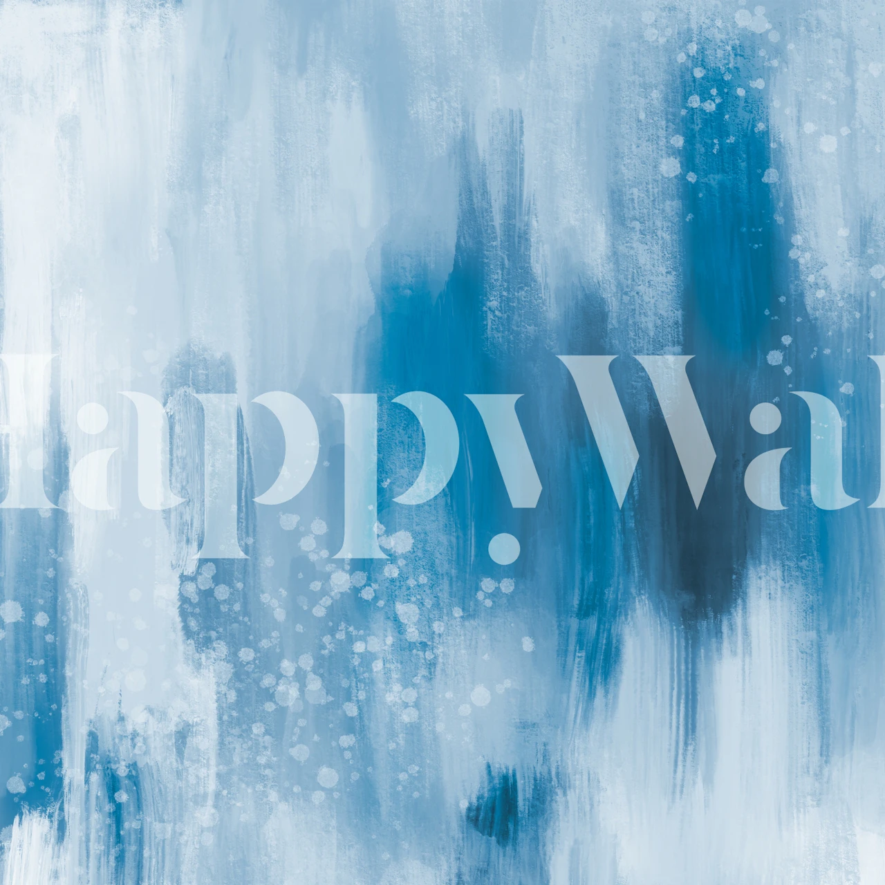 Carta da parati Blue White Texture con pennellate rilassanti nei toni del blu e del bianco, che aggiungono profondità serena a qualsiasi stanza.