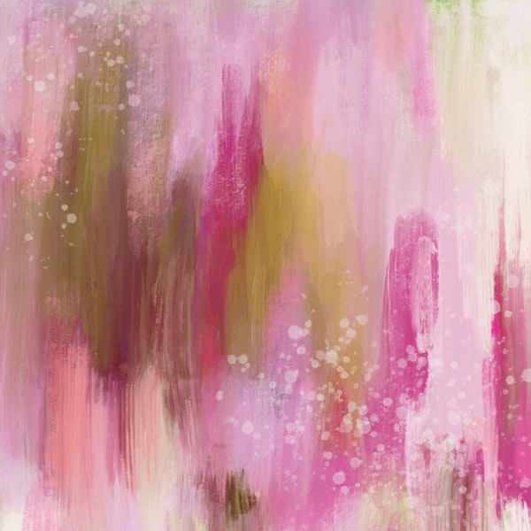 Pink Abstract Watercolour