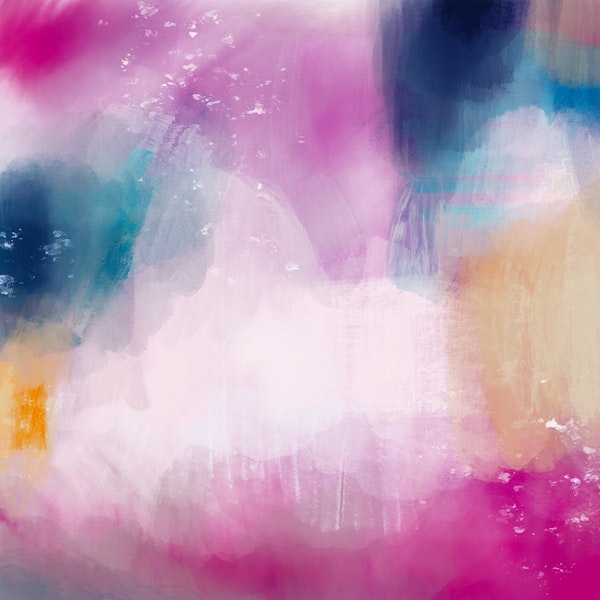 Rainbow Abstract Watercolour