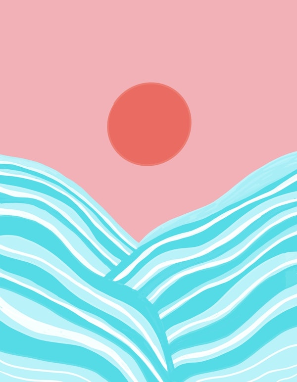 Ocean Sun Abstract 1