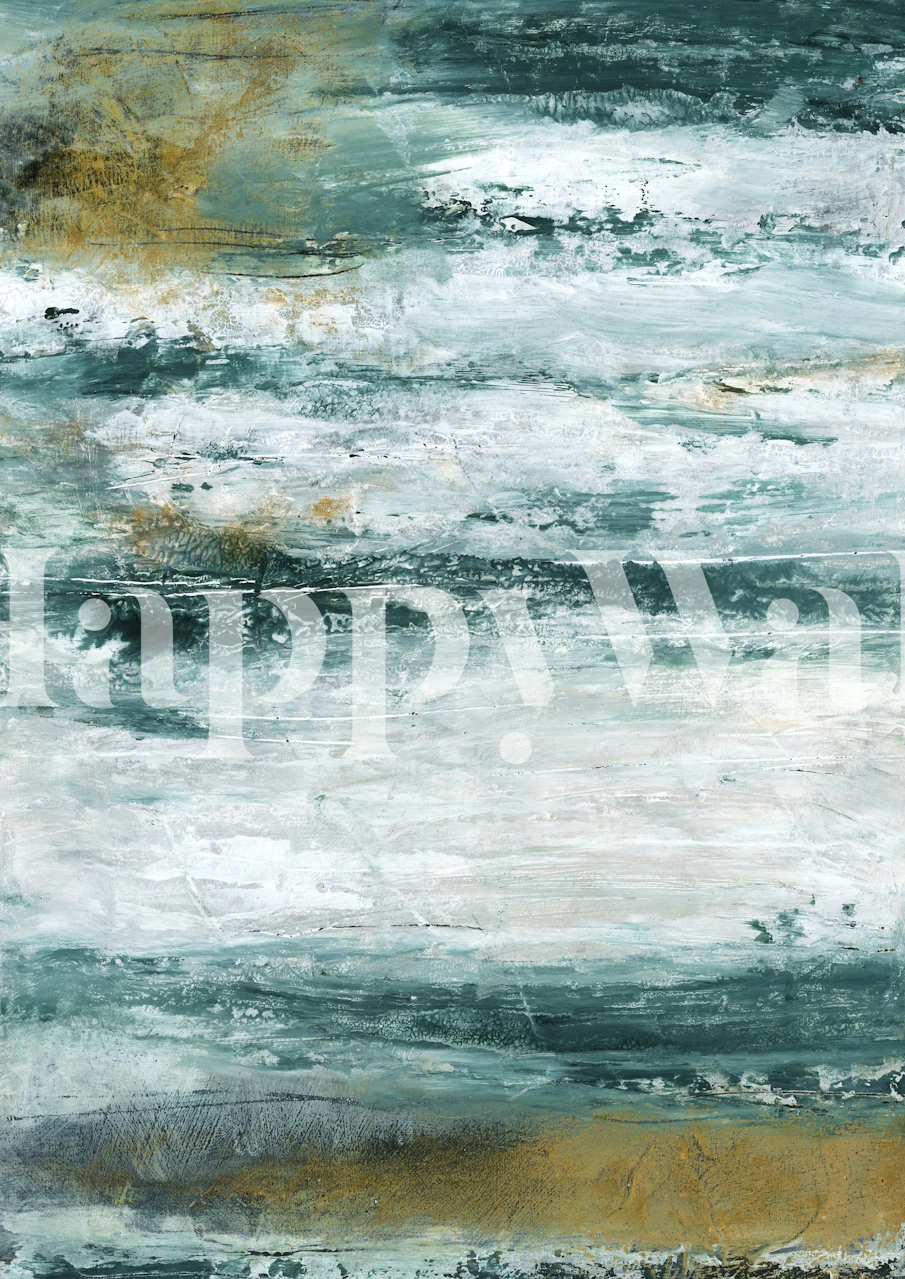 Abstract blue and green textured wallpaper