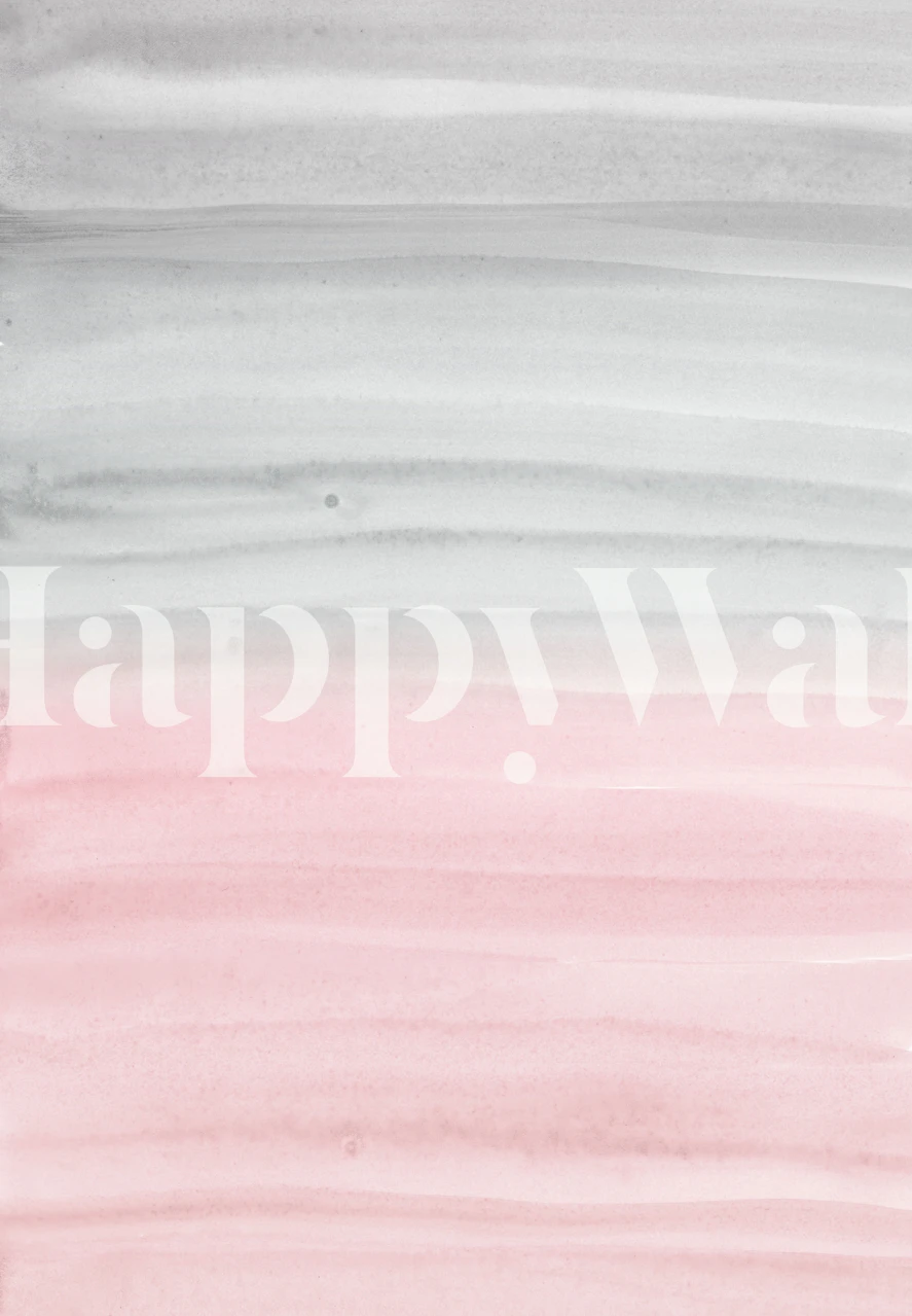 Watercolor striped wallpaper with pink and gray shades