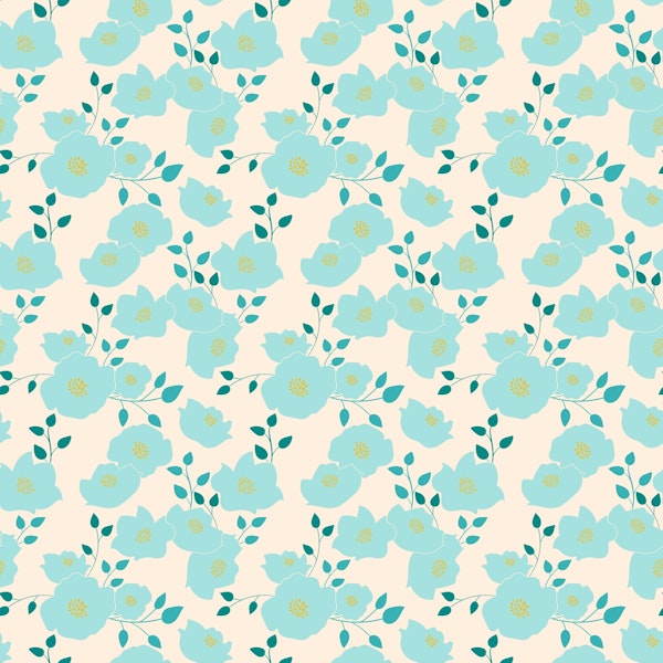 Big light blue flowers