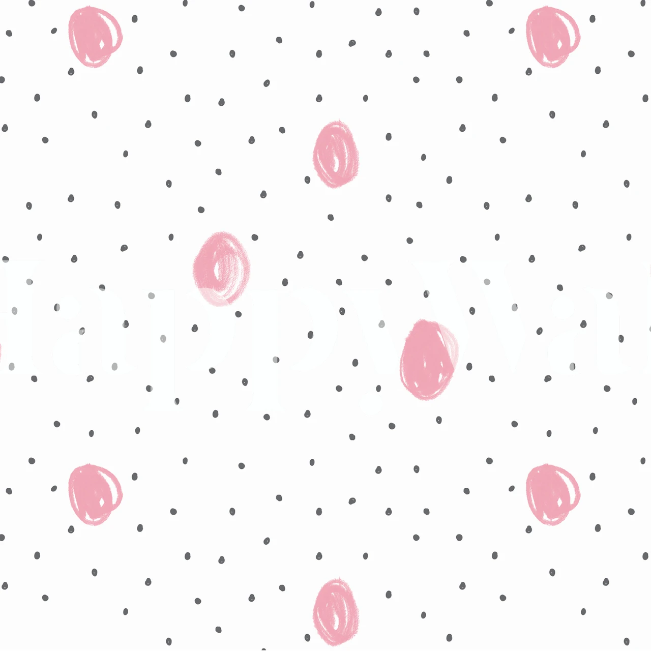 Lovely dots papel de parede em um ambiente