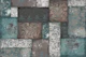Bohemian Patchwork aqua taupe