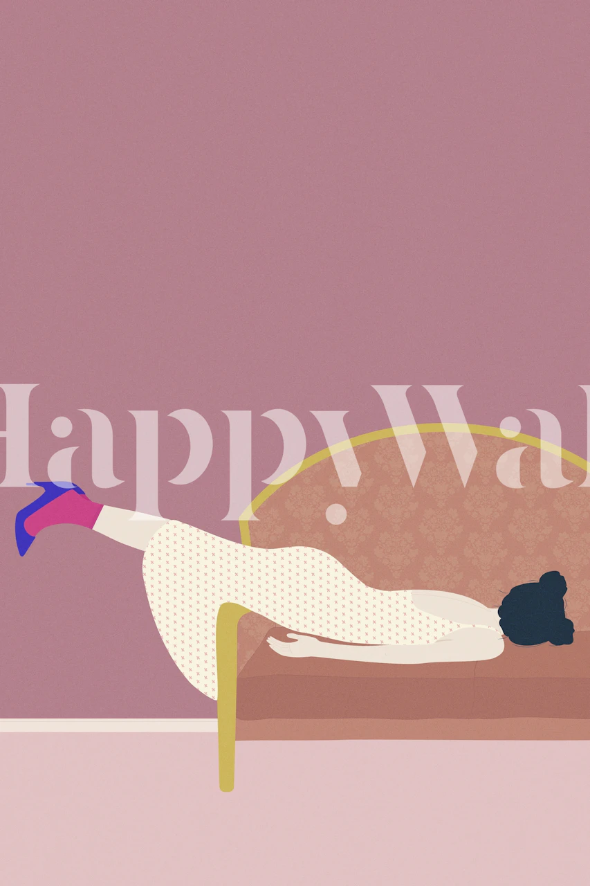 Pandemic mood wallpaper in a cozy room