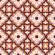 Rust Orange Dark Blue Morrocan