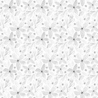 Grey Ink Floral Pattern wallpaper