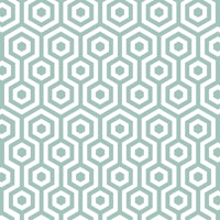 Mint White Hexagon Sea Foam wallpaper