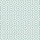 Mint White Hexagon Sea Foam
