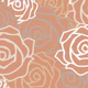Rust Orange Rose Grid
