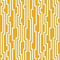 Saffron Yellow White Damask papiers peint