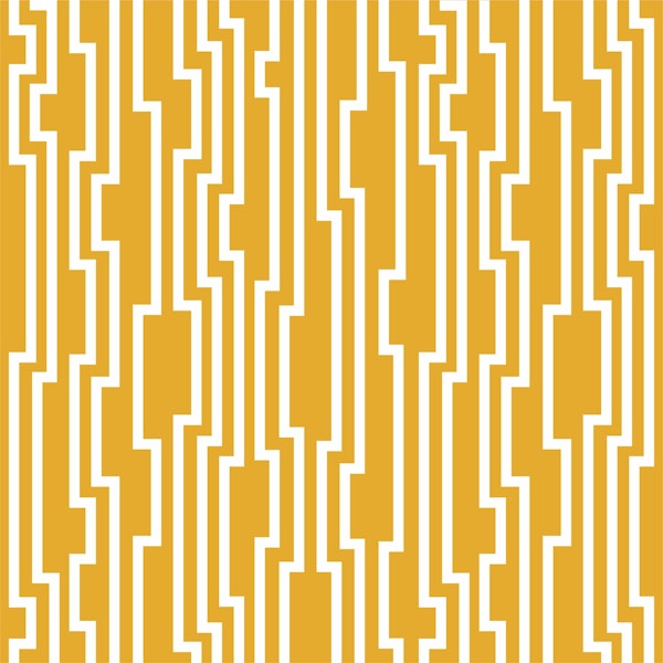 Saffron Yellow White Damask