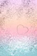 Summer UNICORN Glitter Heart 1