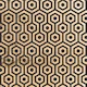 Wood Texture Hexagon Damask