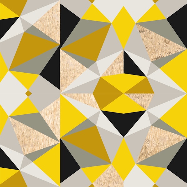 Nordic Color Block Yellow Grey