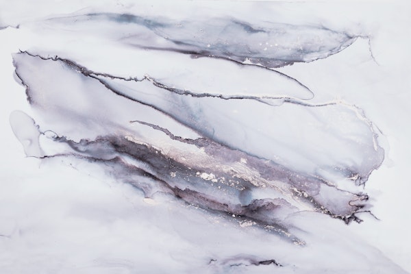 Alcohol Ink Art Purple Marble