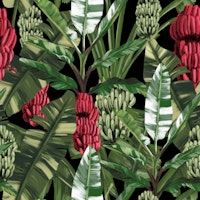 Seamless Tropical Bananas ταπετσαρία