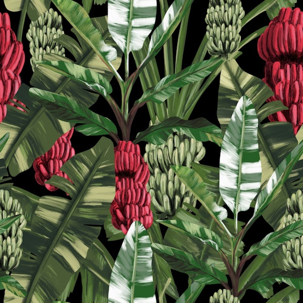 Seamless Tropical Bananas