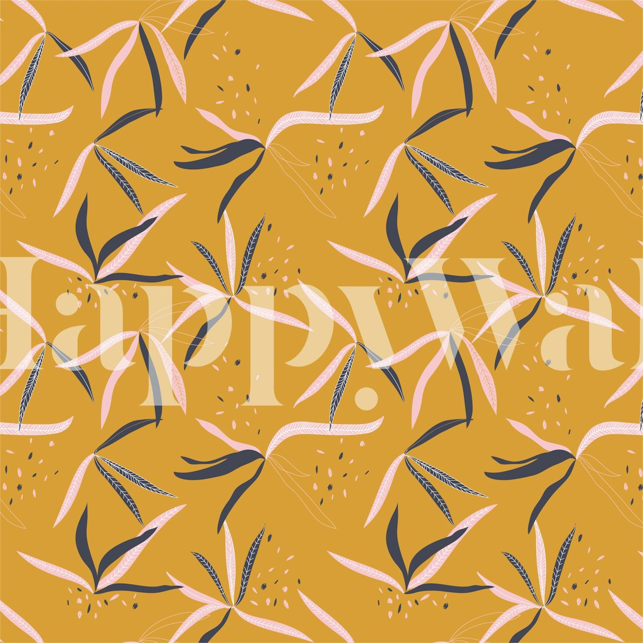 Under the sea bright wallpaper in a room