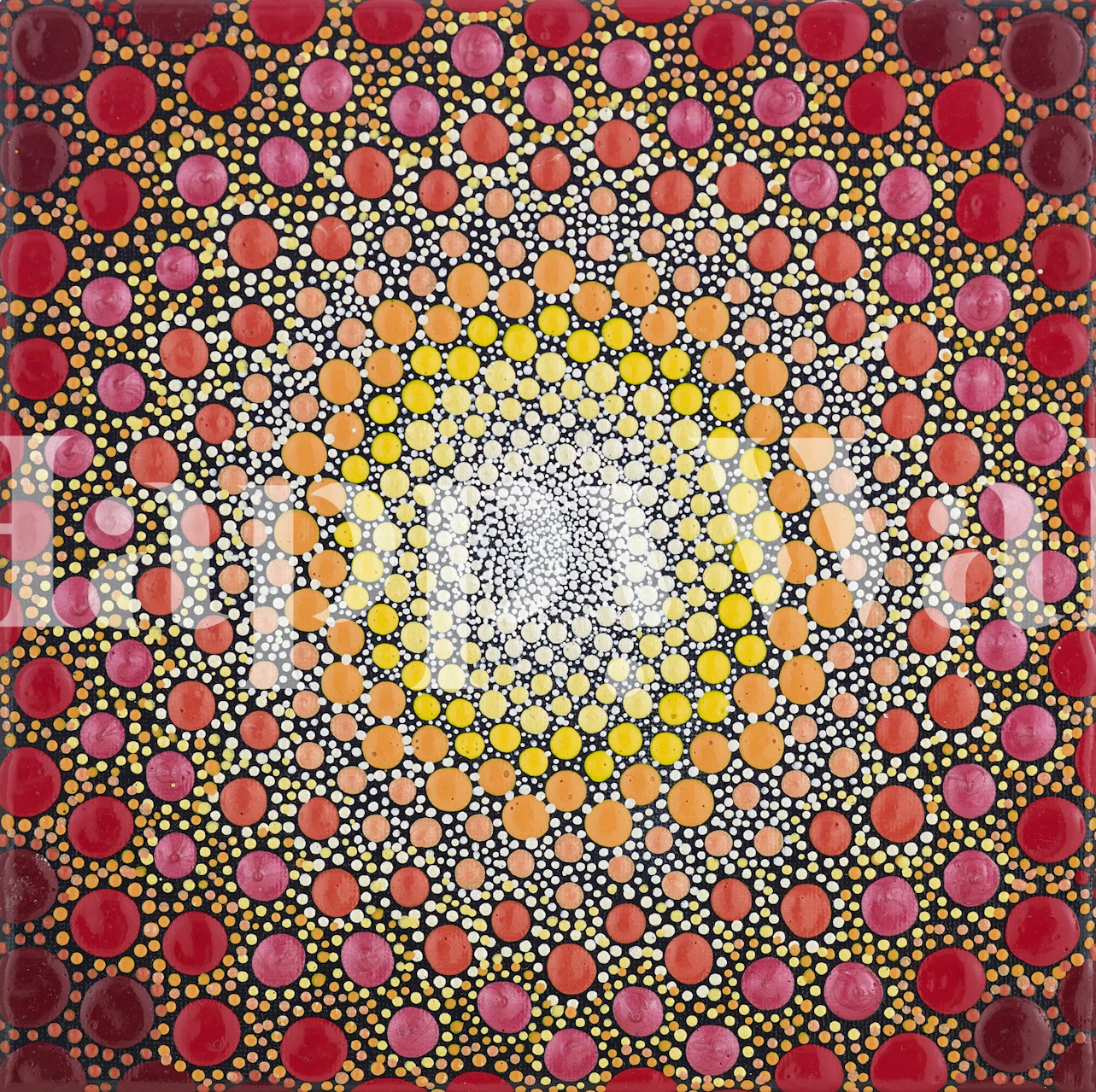 Sunflower Burst tapet i et stilfuldt rum