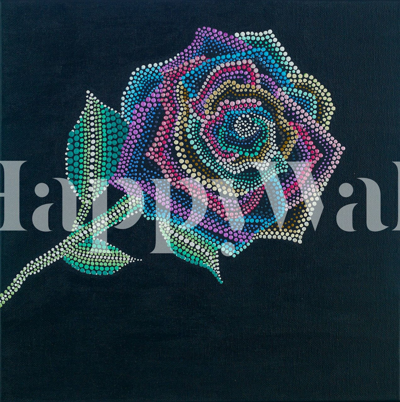 Tapeta Rainbow Rose v pokoji