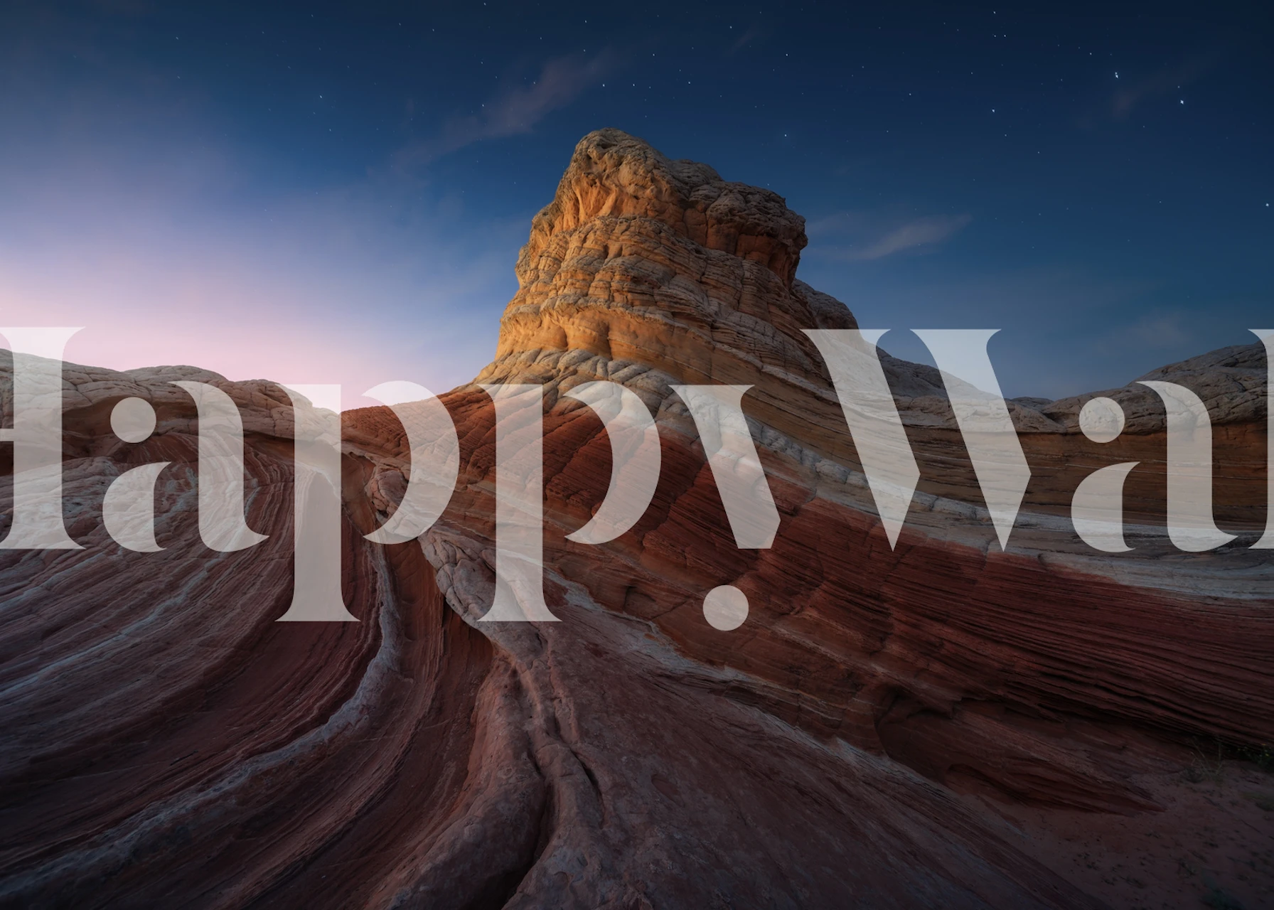 Natural sandstone formations wallpaper design