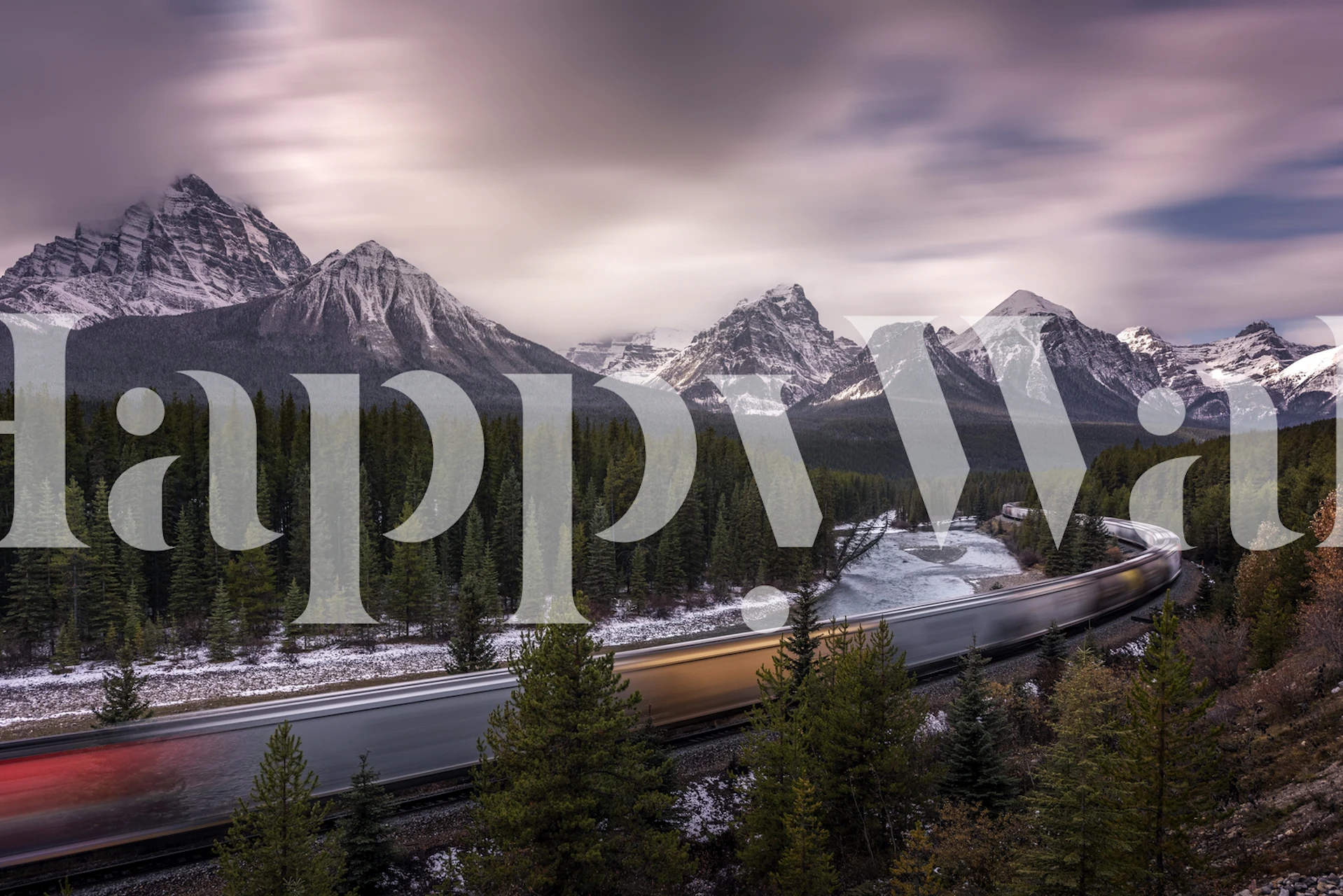 Last train to light papier peint dans une pièce