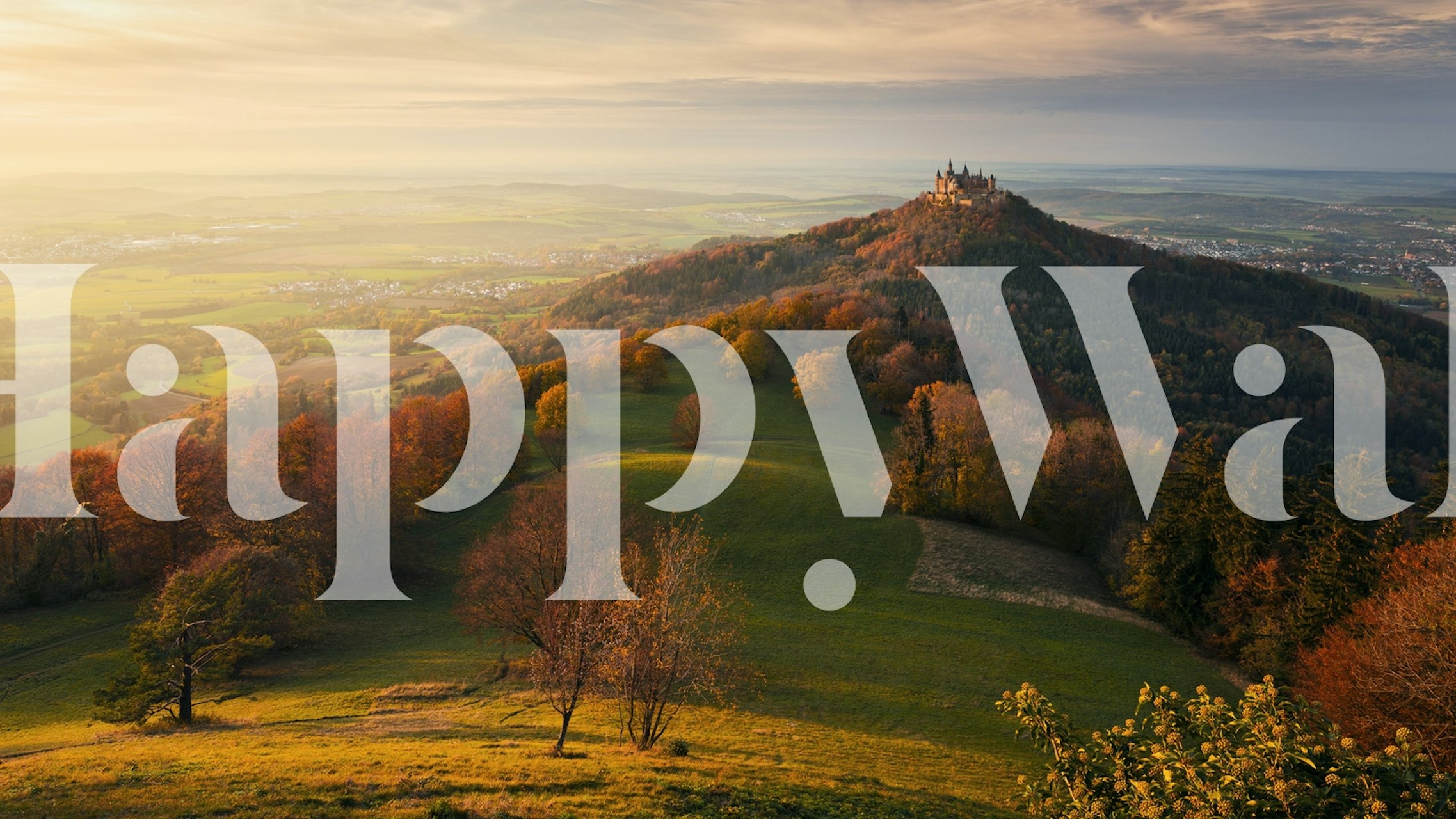 Fairy Castle wallpaper in a cozy room