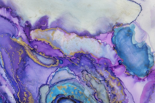 Alcohol Ink Purple Marble