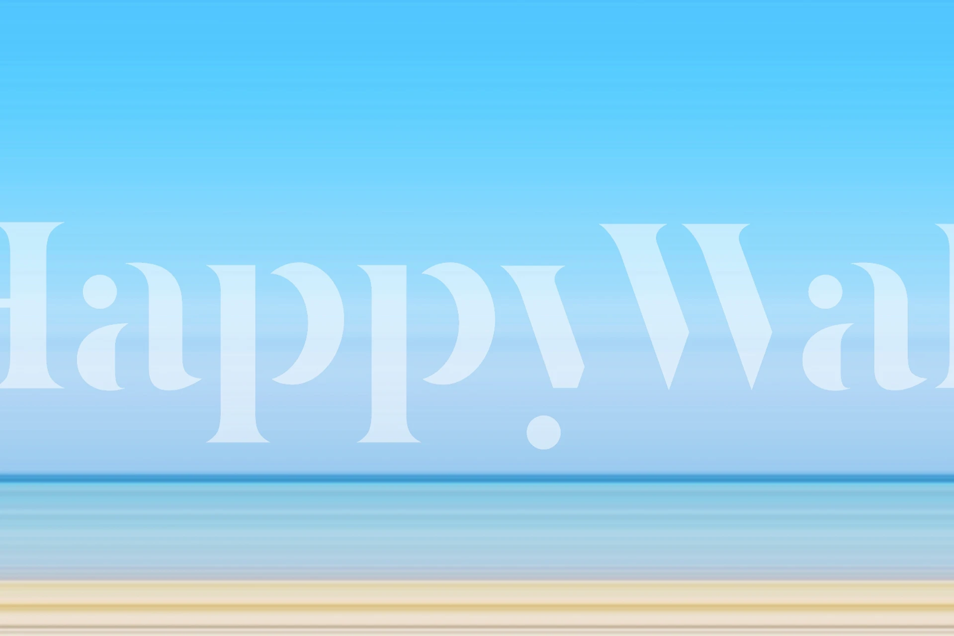 Blue gradient ocean and sky wallpaper