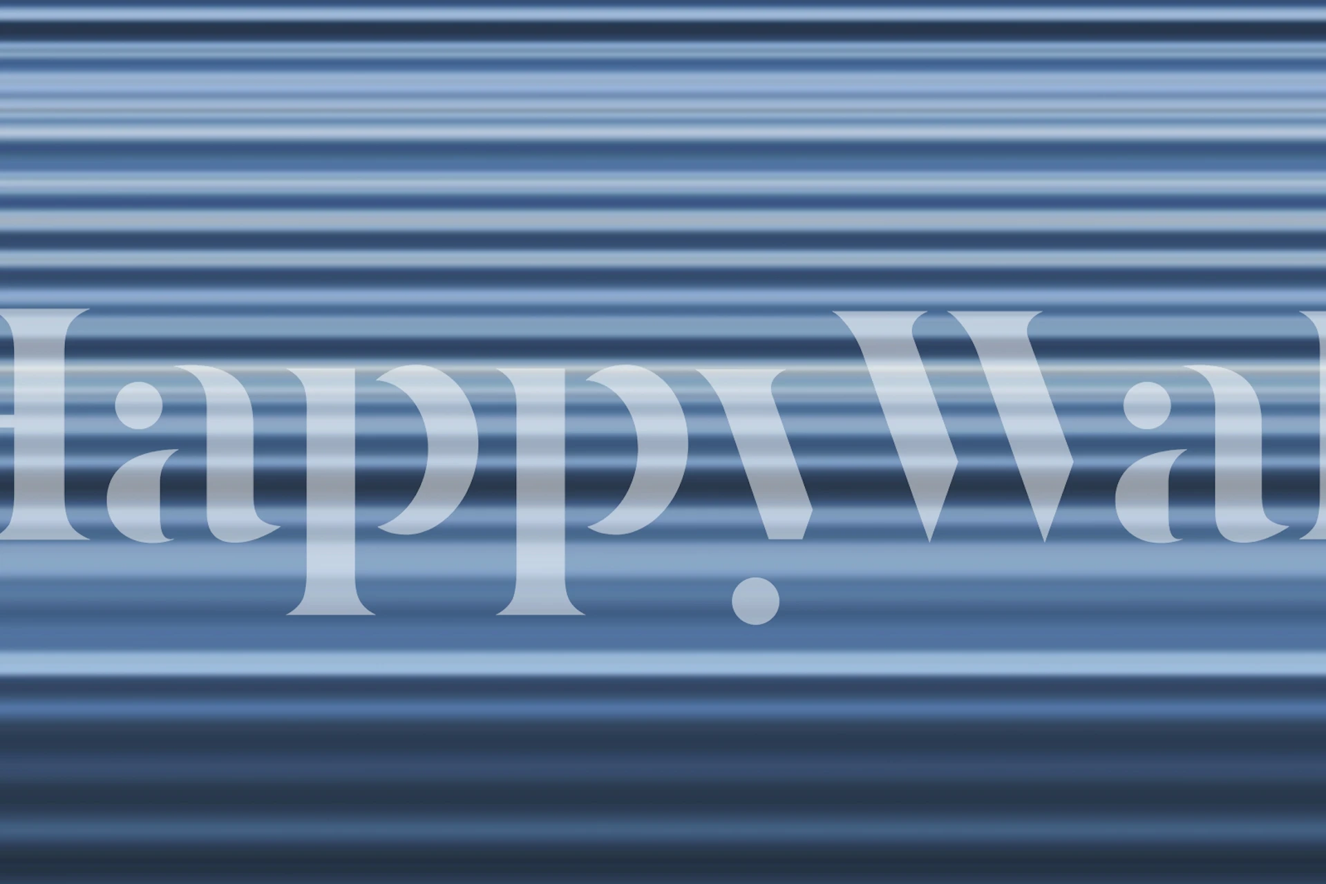 Blue striped wallpaper with varying shades of blue