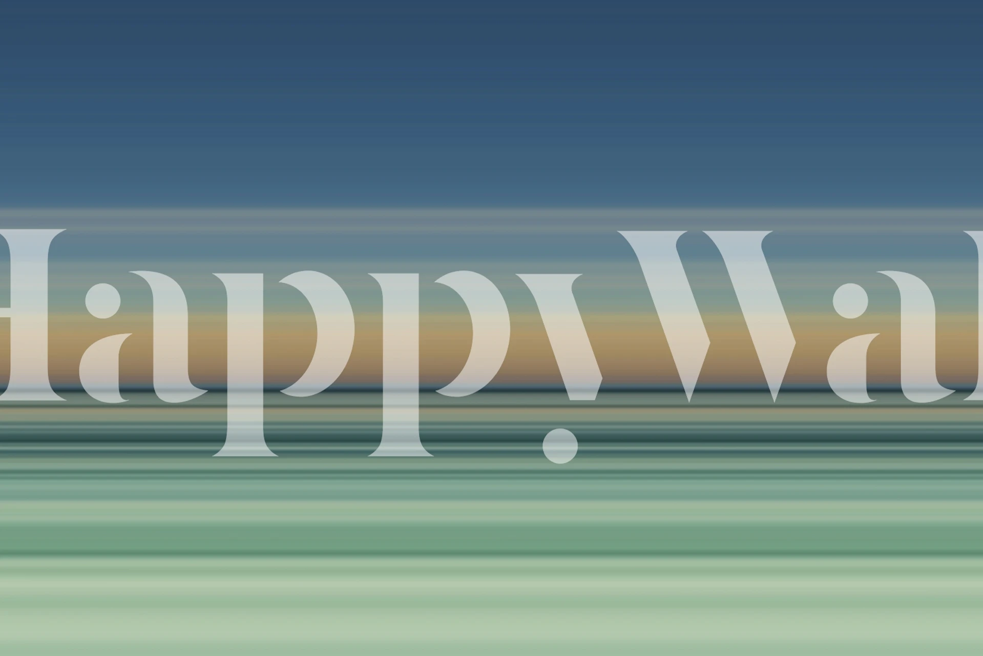 Blue and green striped pattern wallpaper