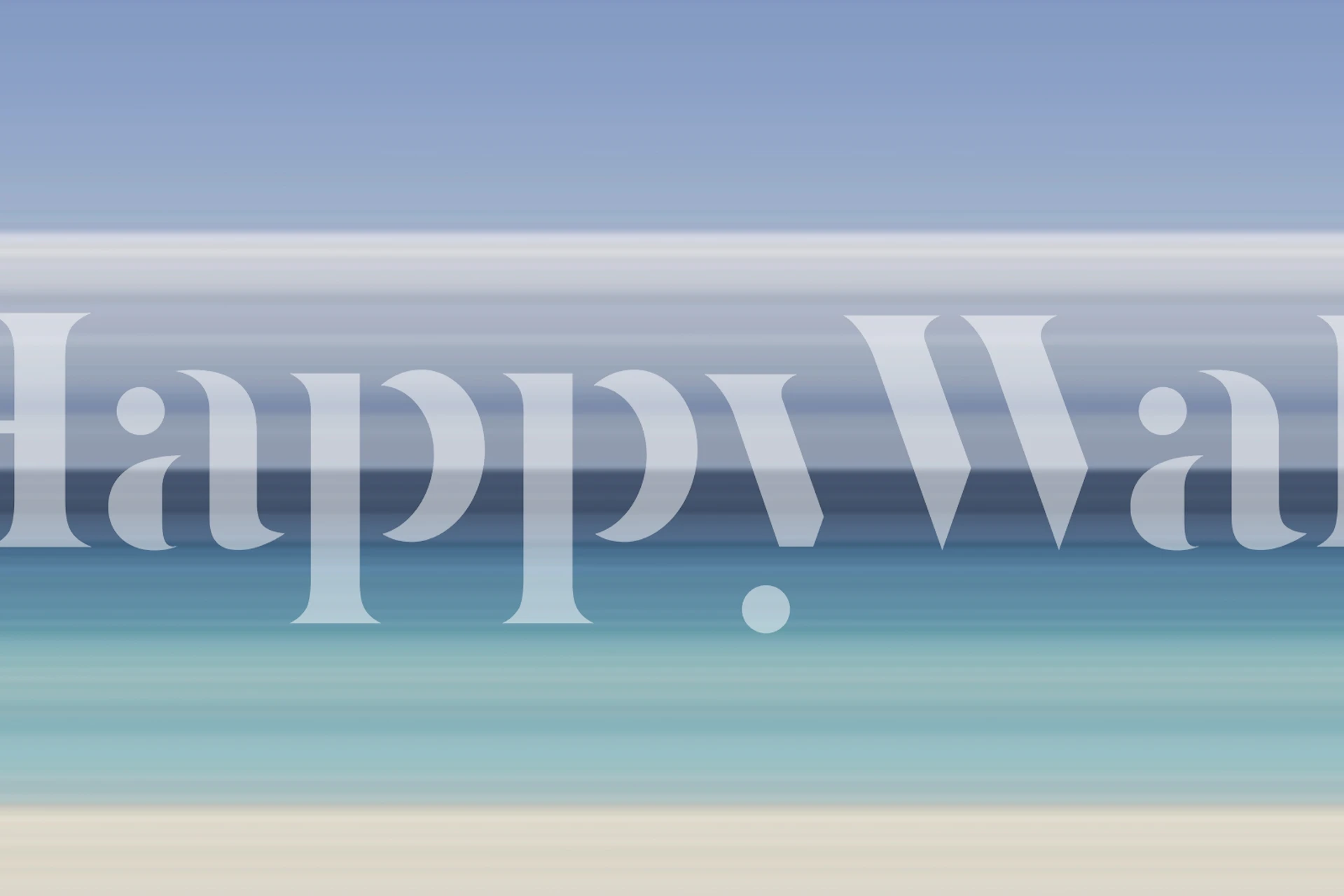 Gradient striped wallpaper in blue tones