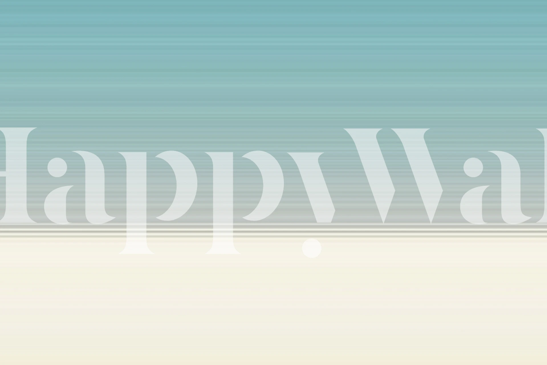 Serene blue gradient resembling the peaceful Maldivian coastline wall mural.